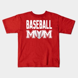 Baseball Mom Kids T-Shirt